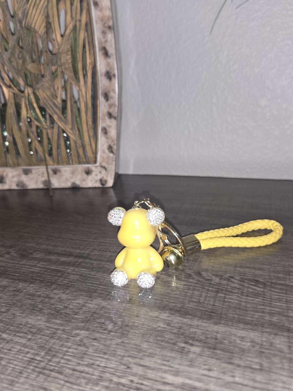 Yellow Bear Charm Keychain